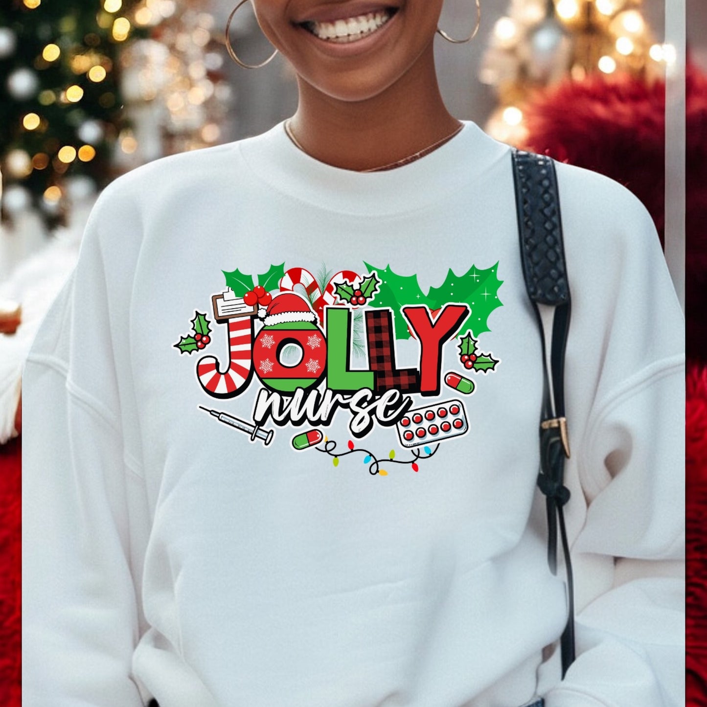 Jolly Nurse Holiday Sweatshirt