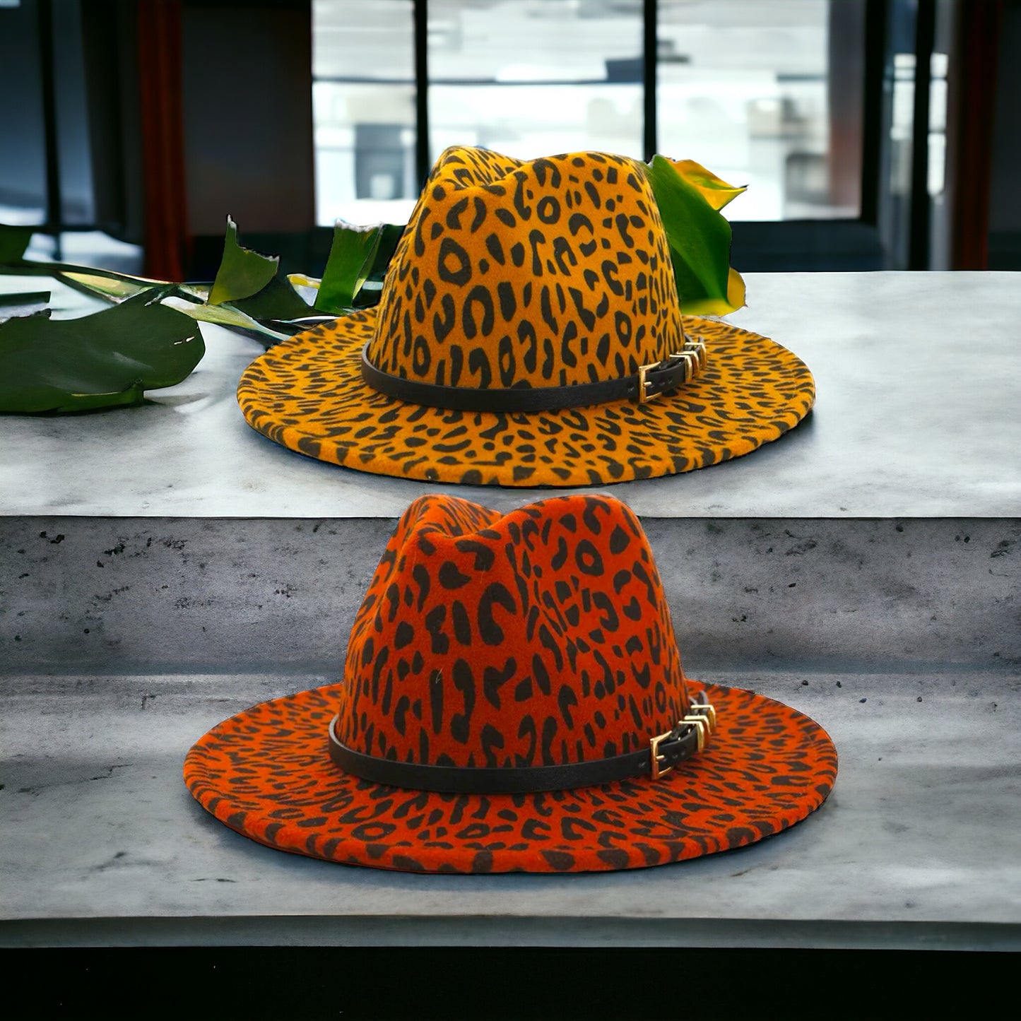 Safari Vintage Leopard Fedora