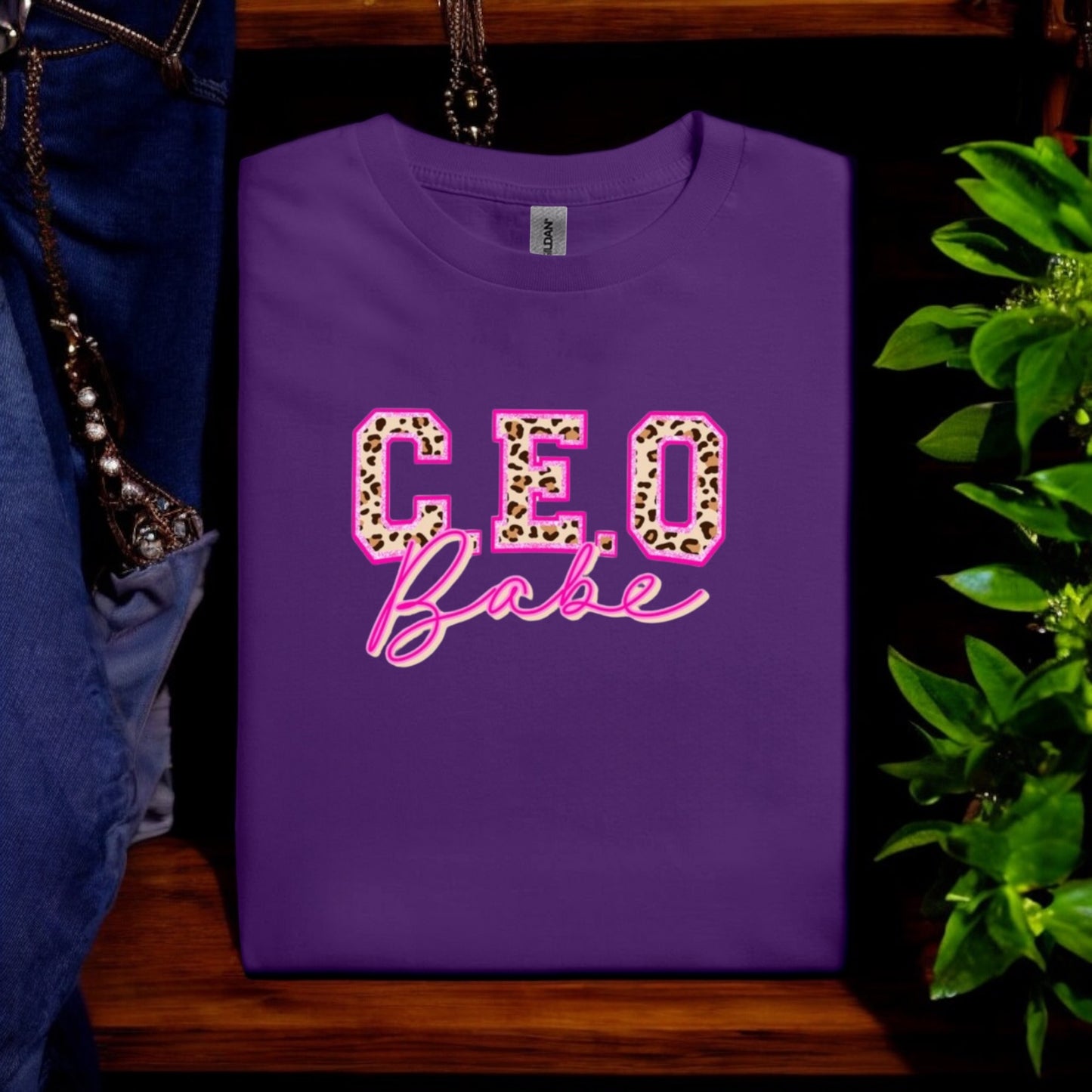 Leopard CEO Babe Tshirt