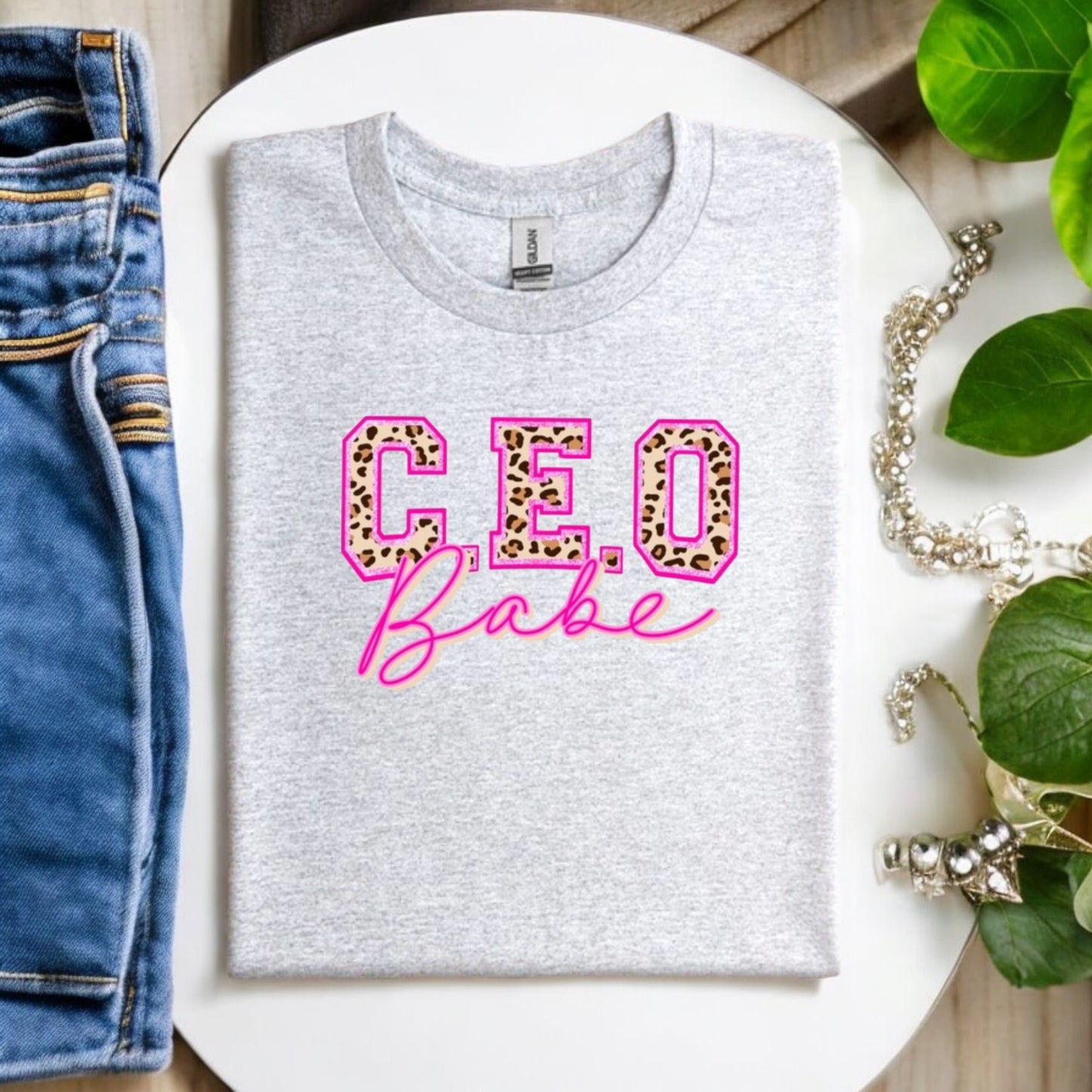 Leopard CEO Babe Tshirt