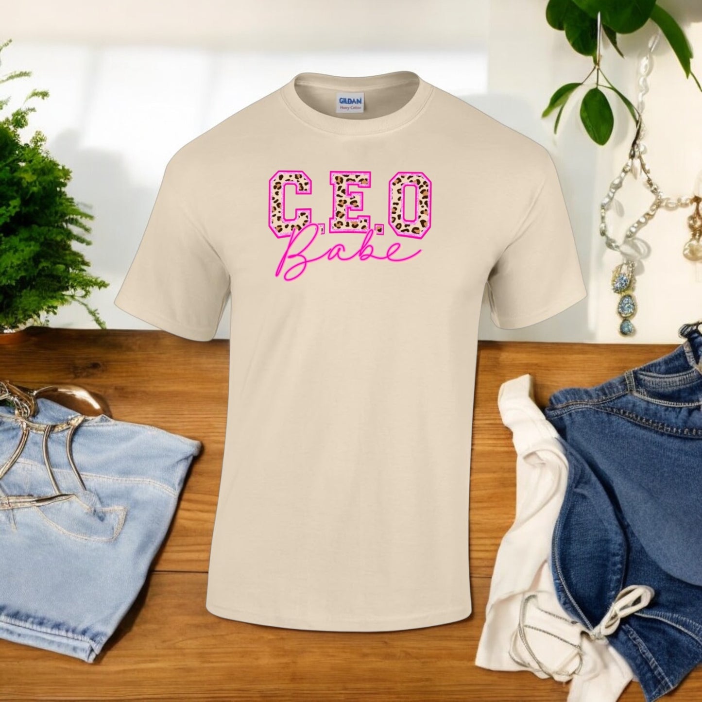 Leopard CEO Babe Tshirt