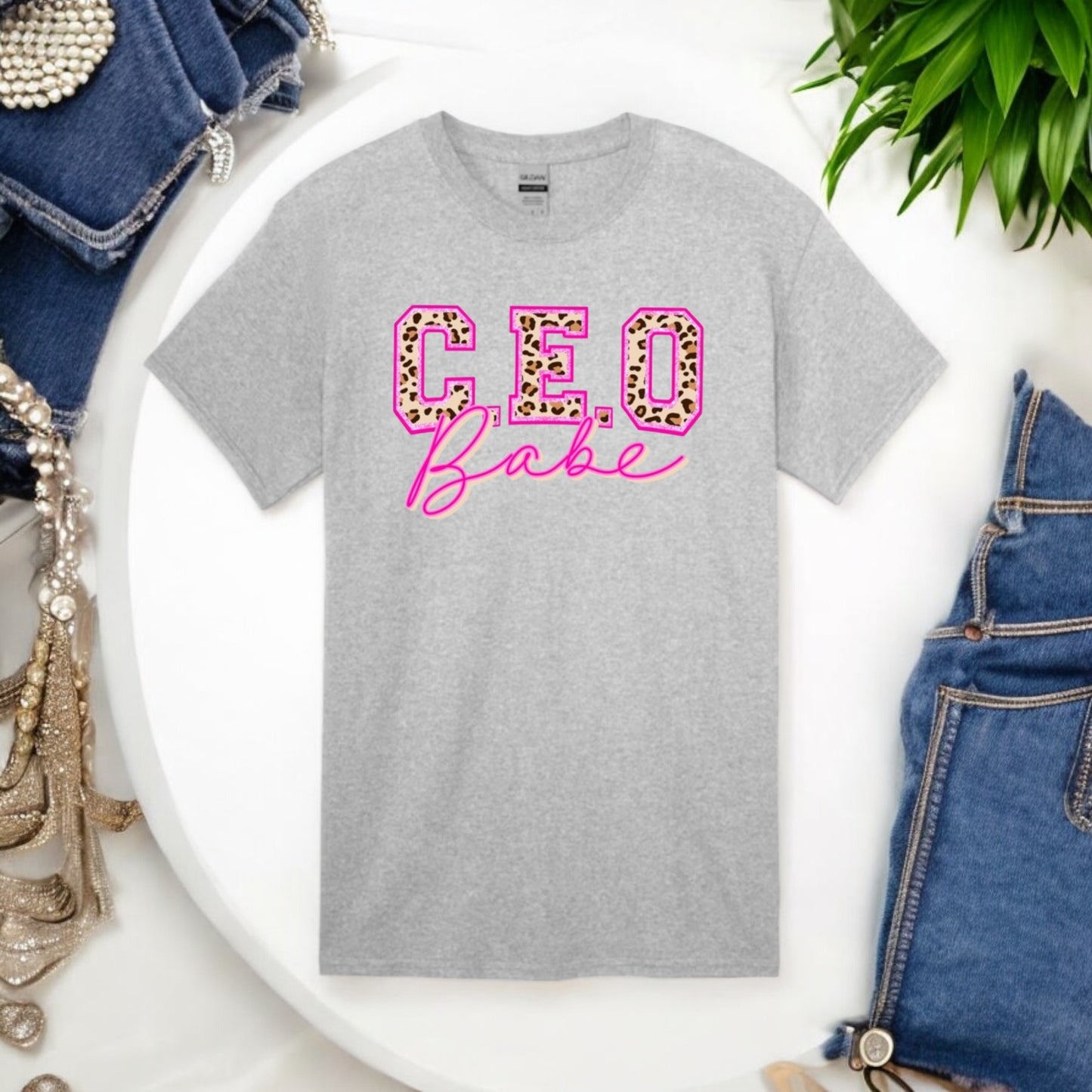 Leopard CEO Babe Tshirt