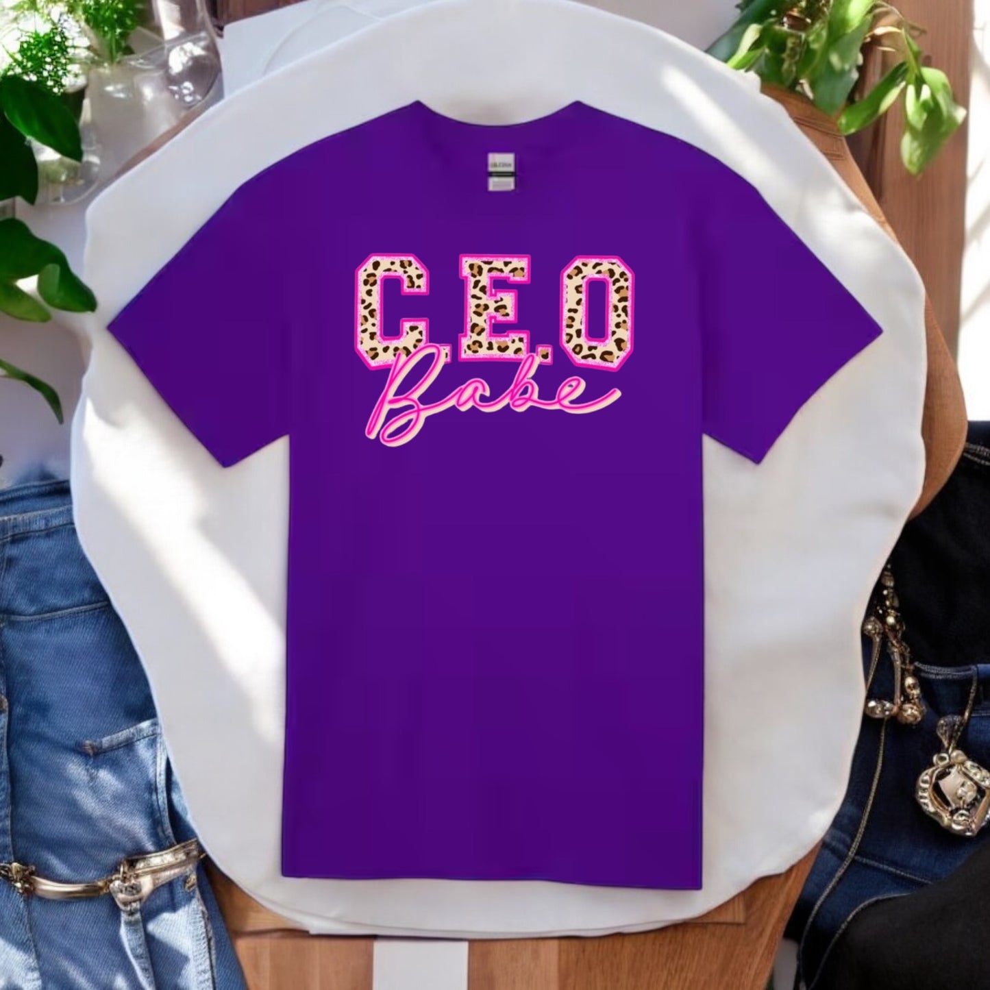 Leopard CEO Babe Tshirt