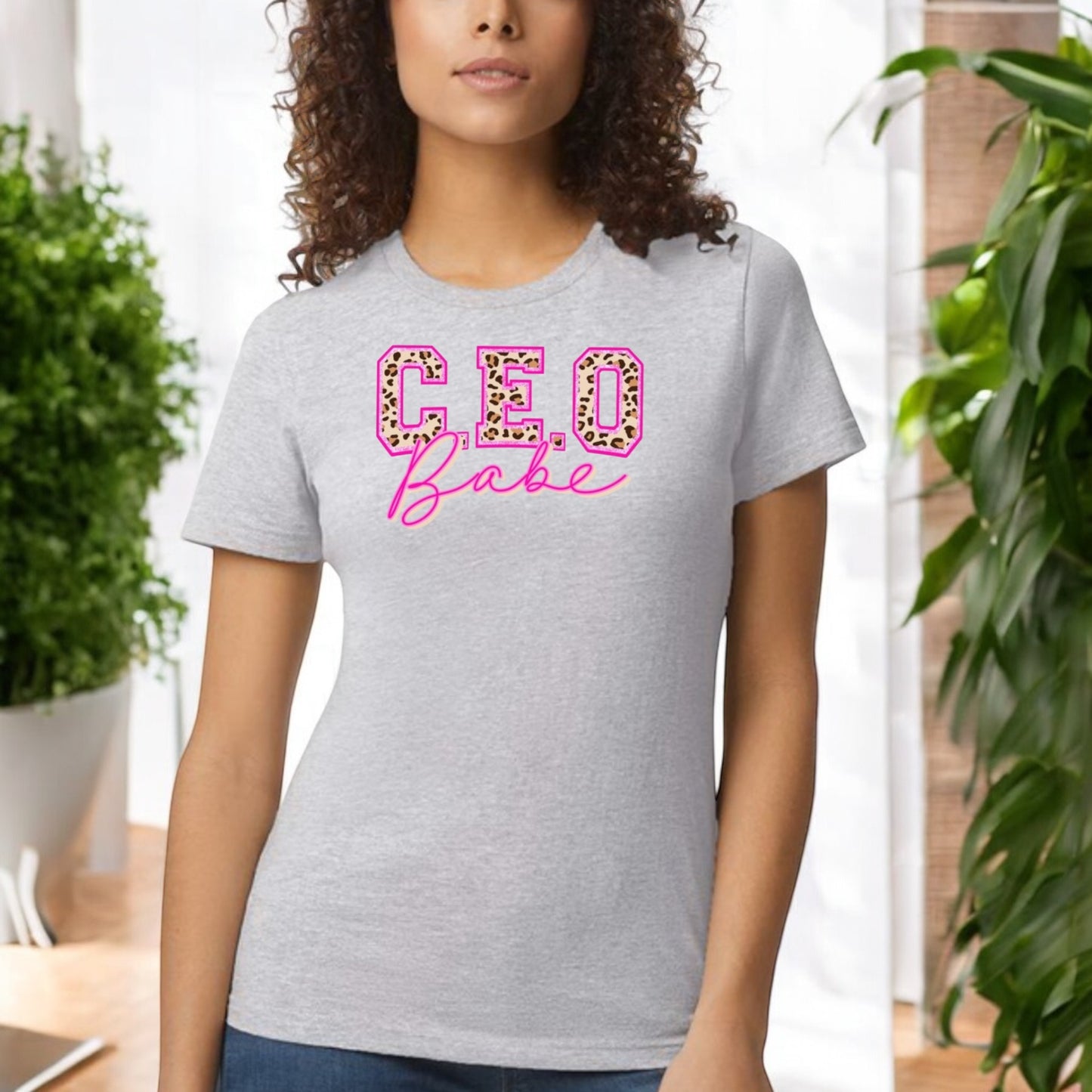 Leopard CEO Babe Tshirt