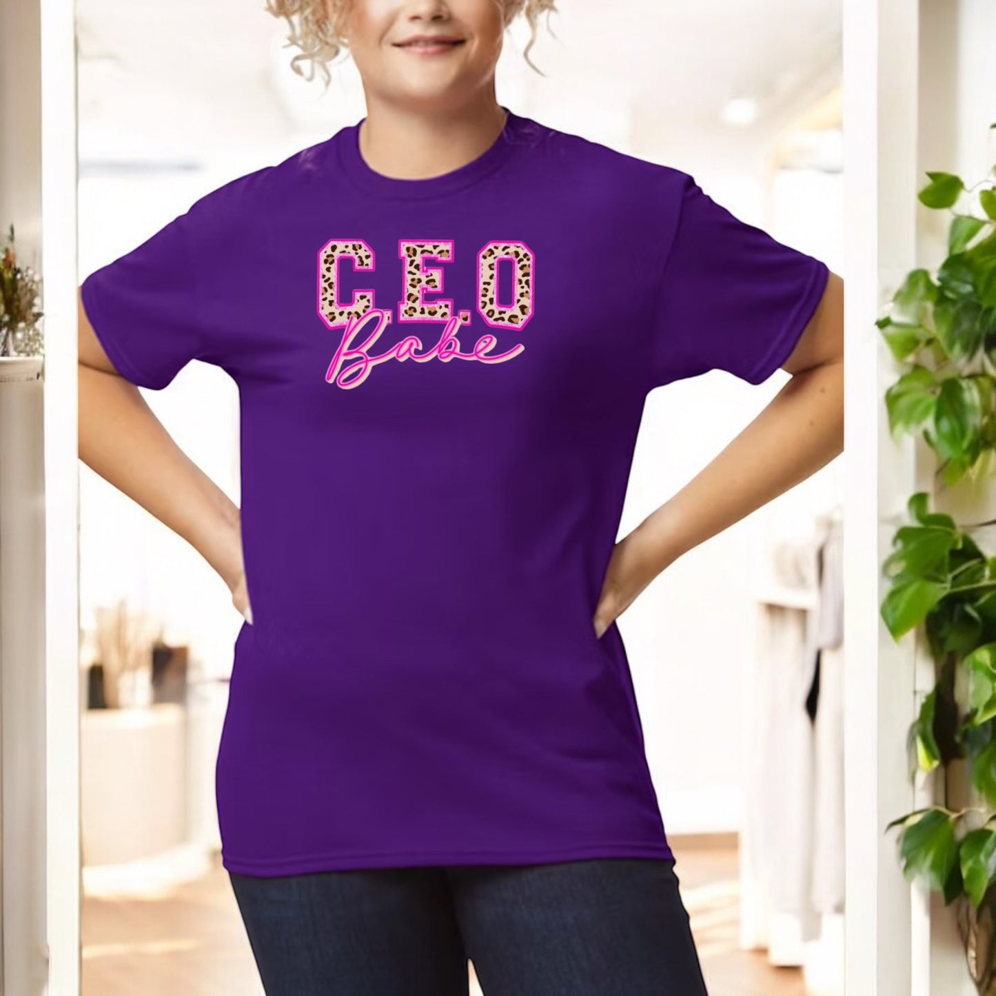 Leopard CEO Babe Tshirt