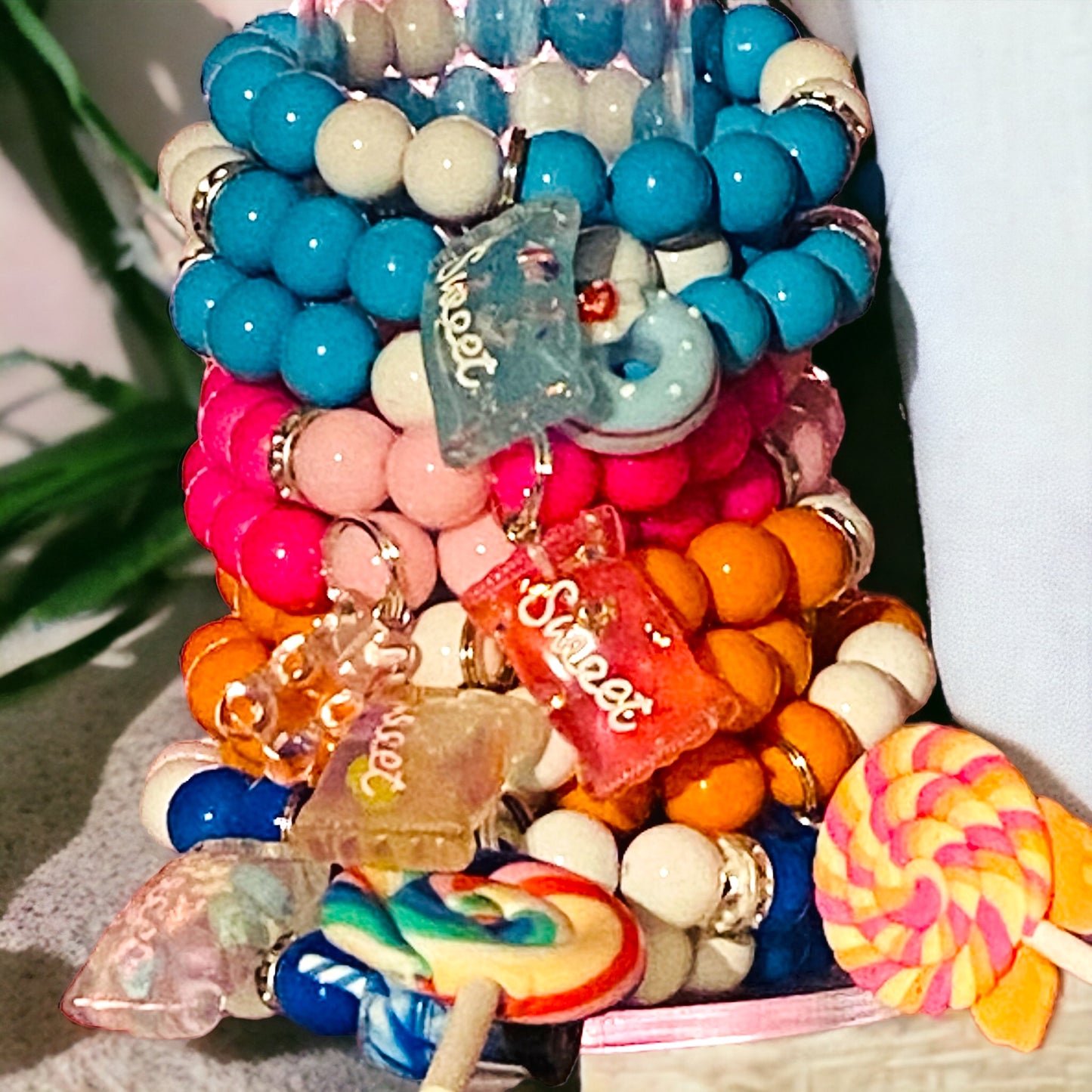 Junky Beaded Candy Bracelets