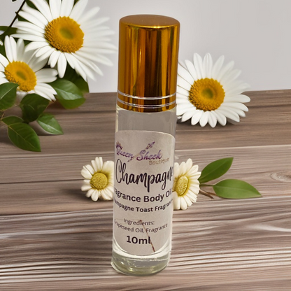 Aceite corporal con fragancia de champán