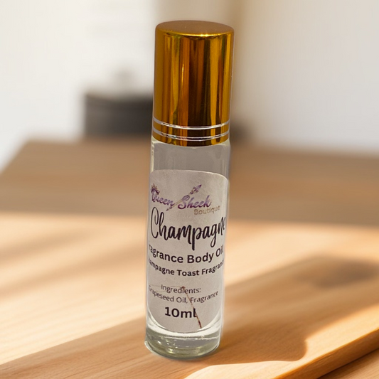 Aceite corporal con fragancia de champán