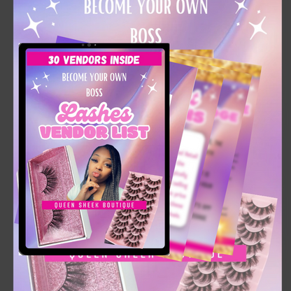 Digital Lashes Vendor List